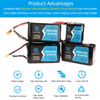 Senchtec 4000 MAh Trinary Battery Lithium Pack 22,2V 6S Ισχυρό, επαναφορτιζόμενο πακέτο μπαταριών μεγάλης εμβέλειας Πολυκόπτερο Quadcopter Uav Drone Fpv Battery